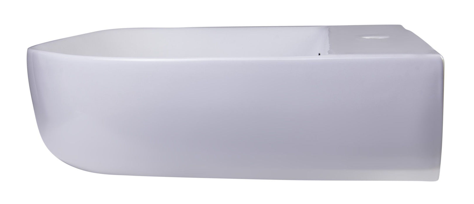 ALFI brand AB112 28" White D-Bowl Porcelain Wall Mounted Bath Sink
