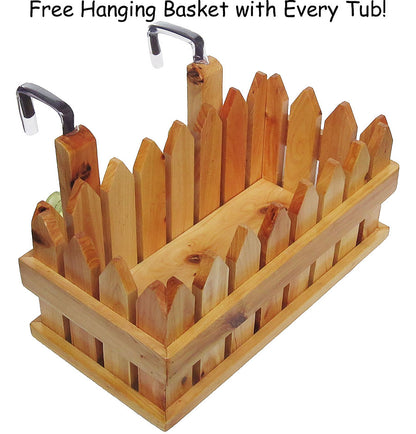 ALFI brand AB1130 65" 2 Person Free Standing Cedar Wooden Bathtub with Fixtures & Headrests