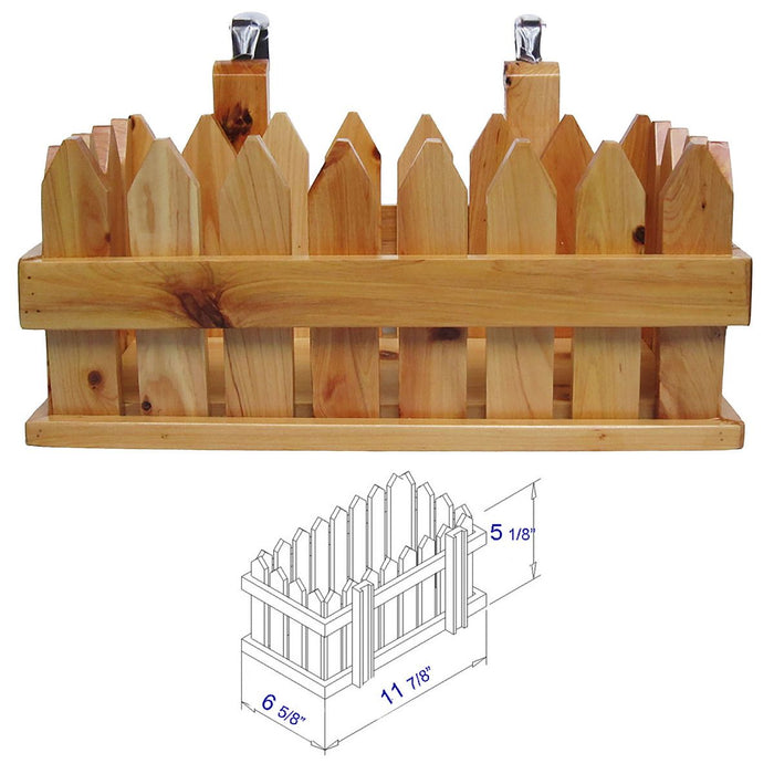 ALFI brand AB1136 61'' Free Standing Cedar Wooden Bathtub with Tub Filler