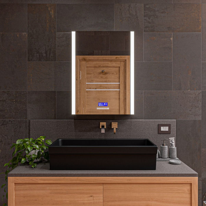 ALFI brand AB36TRBM 36" Black Matte Above Mount Fireclay Bathroom Trough Sink