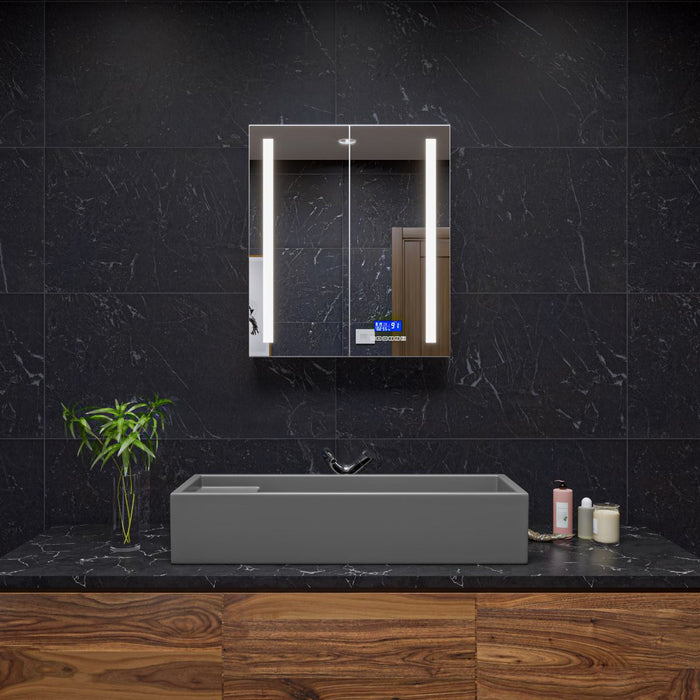 ALFI brand AB39TRGM 39" Grey Matte Above Mount Fireclay Bathroom Trough Sink