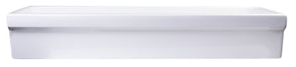 ALFI brand AB48TR 48" White Above Mount Fireclay Bath Trough Sink
