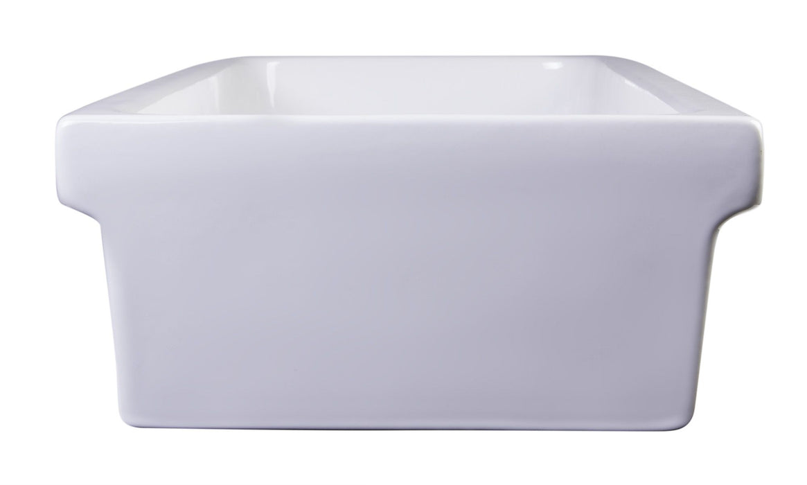 ALFI brand AB48TR 48" White Above Mount Fireclay Bath Trough Sink