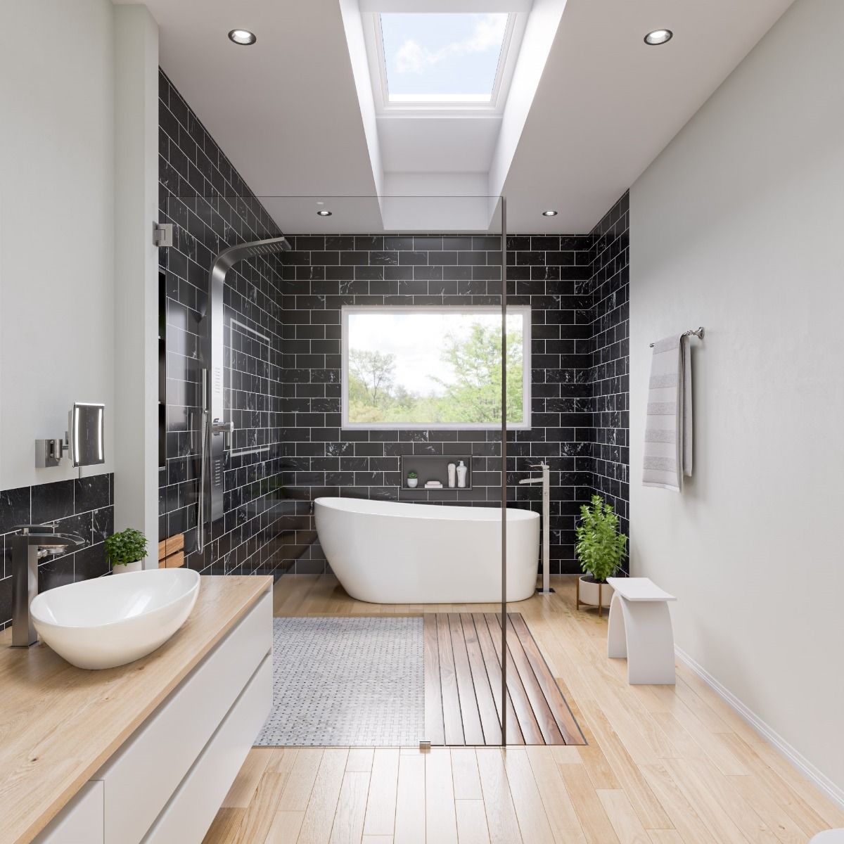 ALFI brand AB8826 68 Inch White Oval Acrylic Free Standing Soaking Bathtub