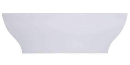 ALFI brand AB8840 67 Inch White Rectangular Acrylic Free Standing Soaking Bathtub