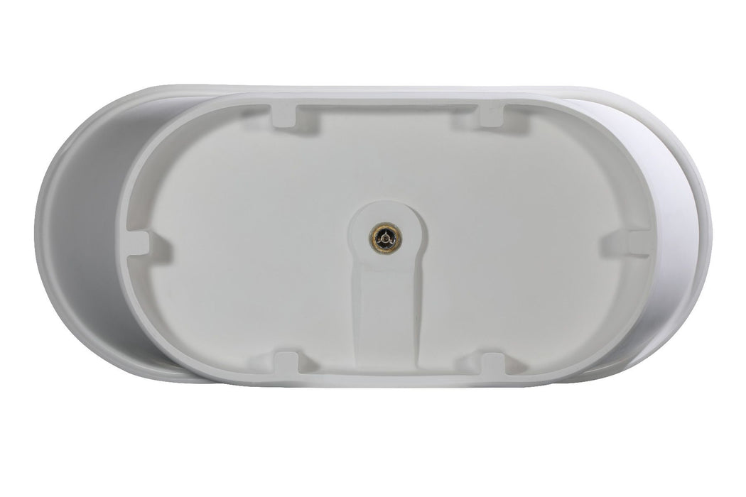 ALFI brand AB9950 67" White Matte Pedestal Solid Surface Resin Bathtub