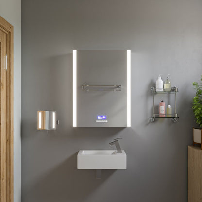 ALFI brand ABC116 White 20" Small Rectangular Wall Mounted Ceramic Sink with Faucet Hole