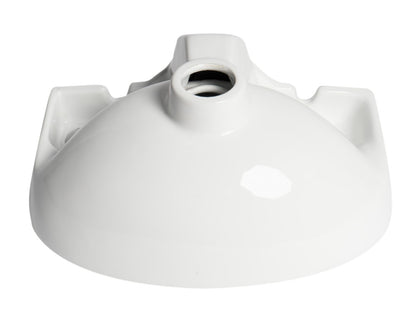 ALFI brand ABC118 White 14" Small Wall Mounted Ceramic Sink with Faucet Hole