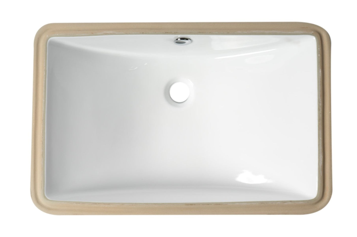 ALFI brand ABC603 White 24" Rectangular Undermount Ceramic Sink