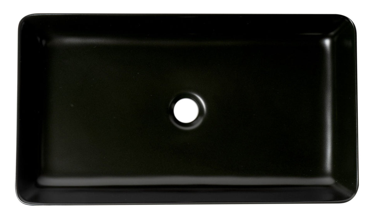 ALFI brand ABC902-BM 24" Modern Rectangular Above Mount Ceramic Sink
