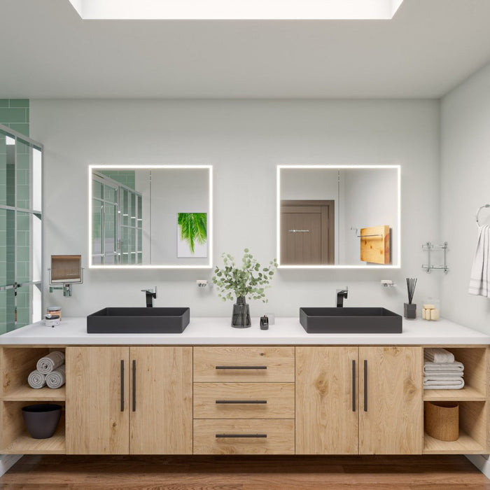 ALFI brand ABC902-BM 24" Modern Rectangular Above Mount Ceramic Sink