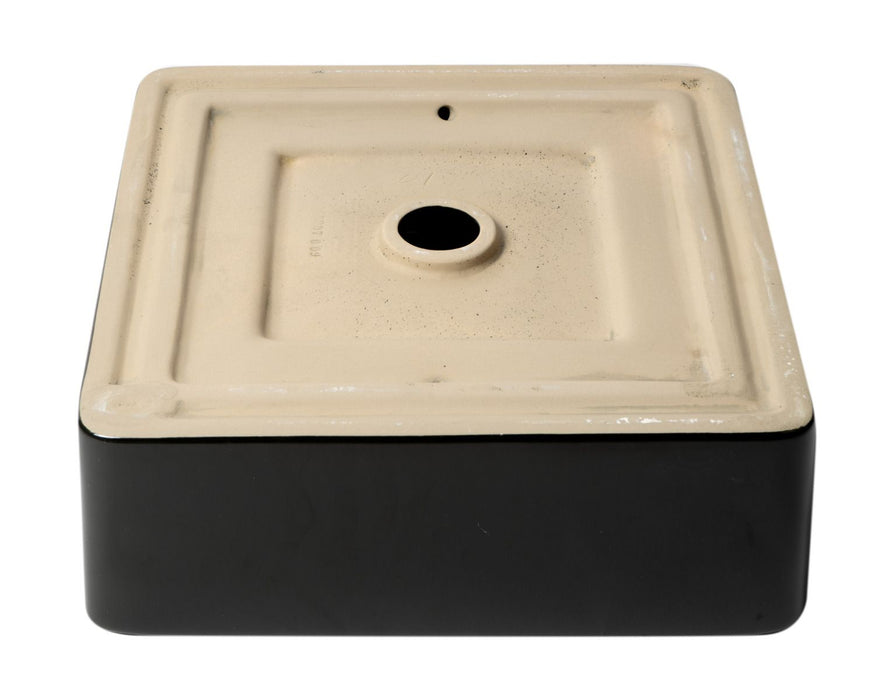 ALFI brand ABC903-BM 16" Modern Square Above Mount Ceramic Sink