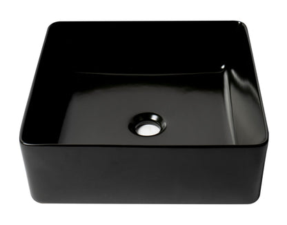 ALFI brand ABC903-BM 16" Modern Square Above Mount Ceramic Sink