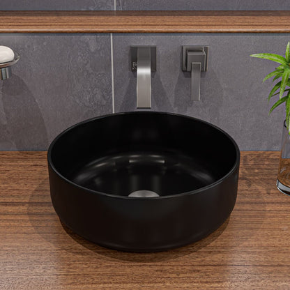 ALFI brand ABC907-BM 15" Round Above Mount Ceramic Sink