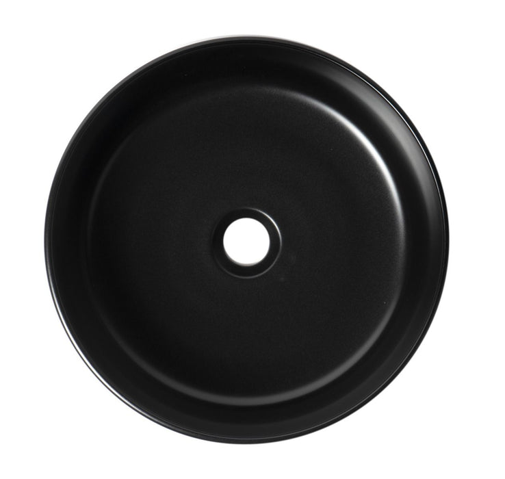 ALFI brand ABC907-BM 15" Round Above Mount Ceramic Sink