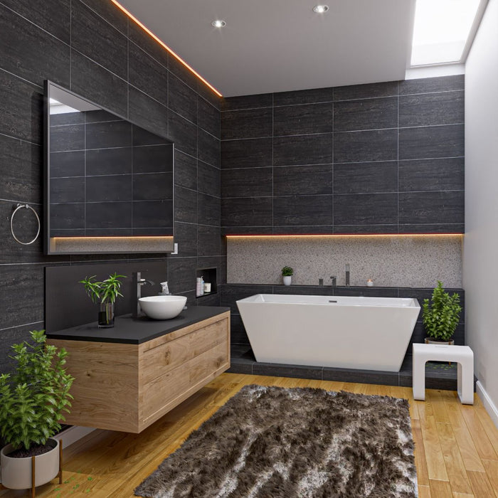 ALFI brand ABC913 White 16" Egg Shape Above Mount Ceramic Sink