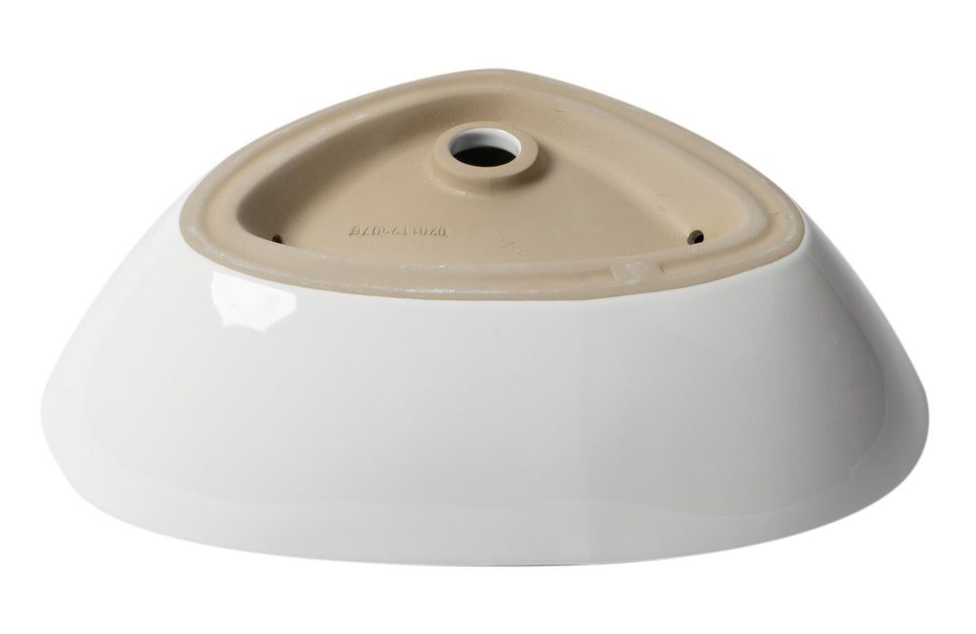 ALFI brand ABC914 White 23" Fancy Above Mount Ceramic Sink