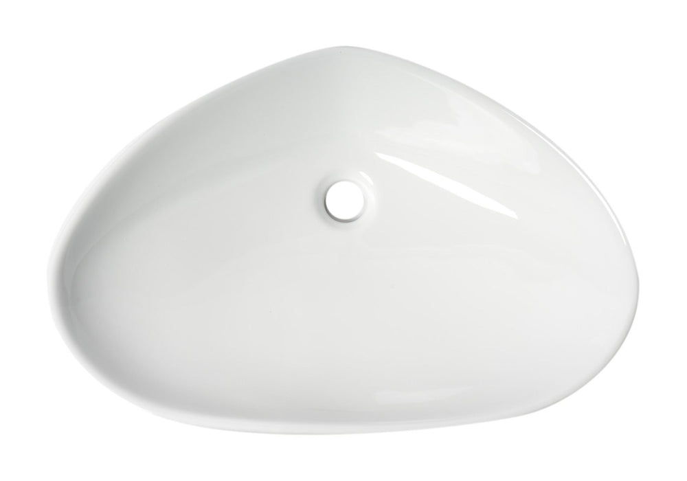 ALFI brand ABC914 White 23" Fancy Above Mount Ceramic Sink