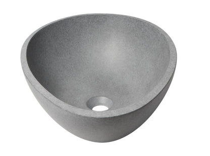 ALFI brand ABCO21O 21" Solid Concrete Tear Drop Above Mount Vessel Sink