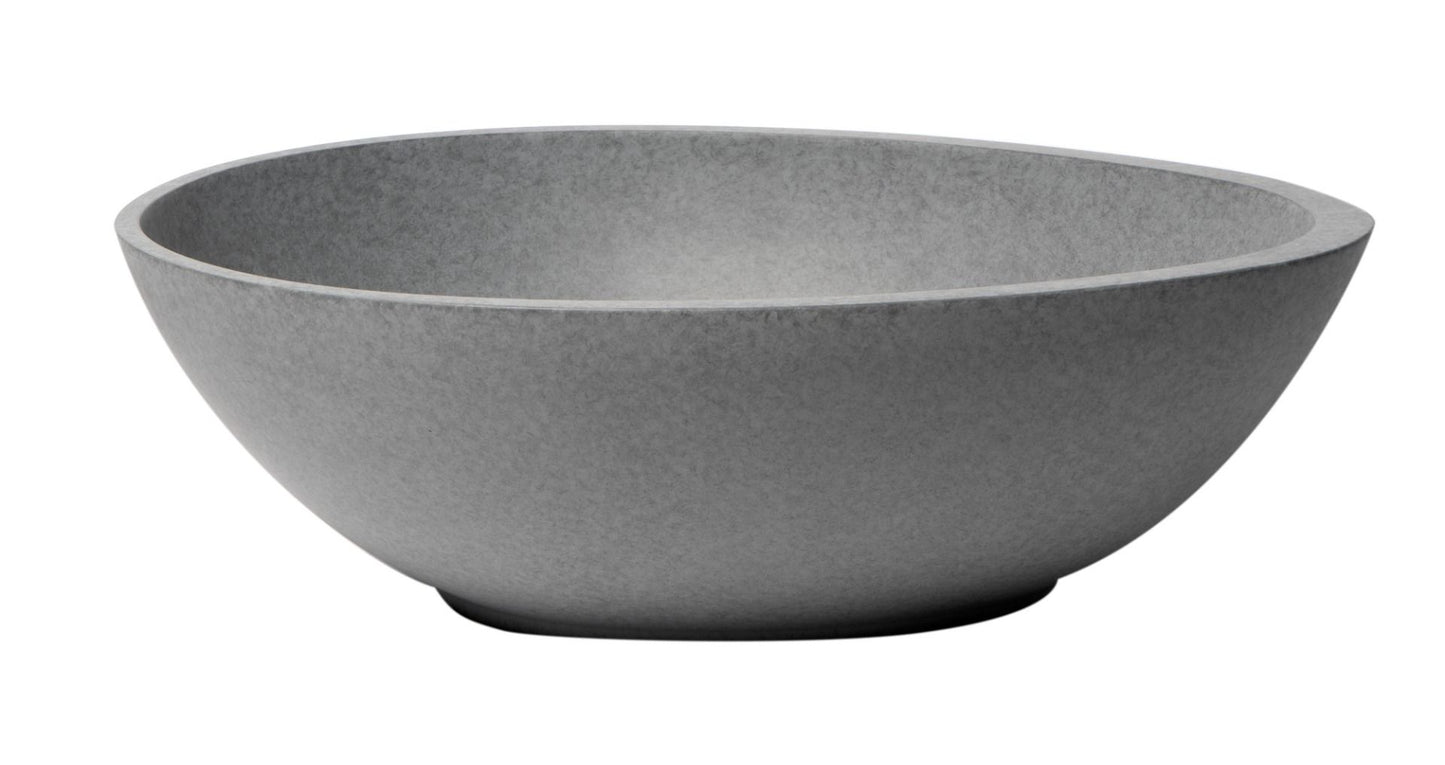 ALFI brand ABCO21O 21" Solid Concrete Tear Drop Above Mount Vessel Sink