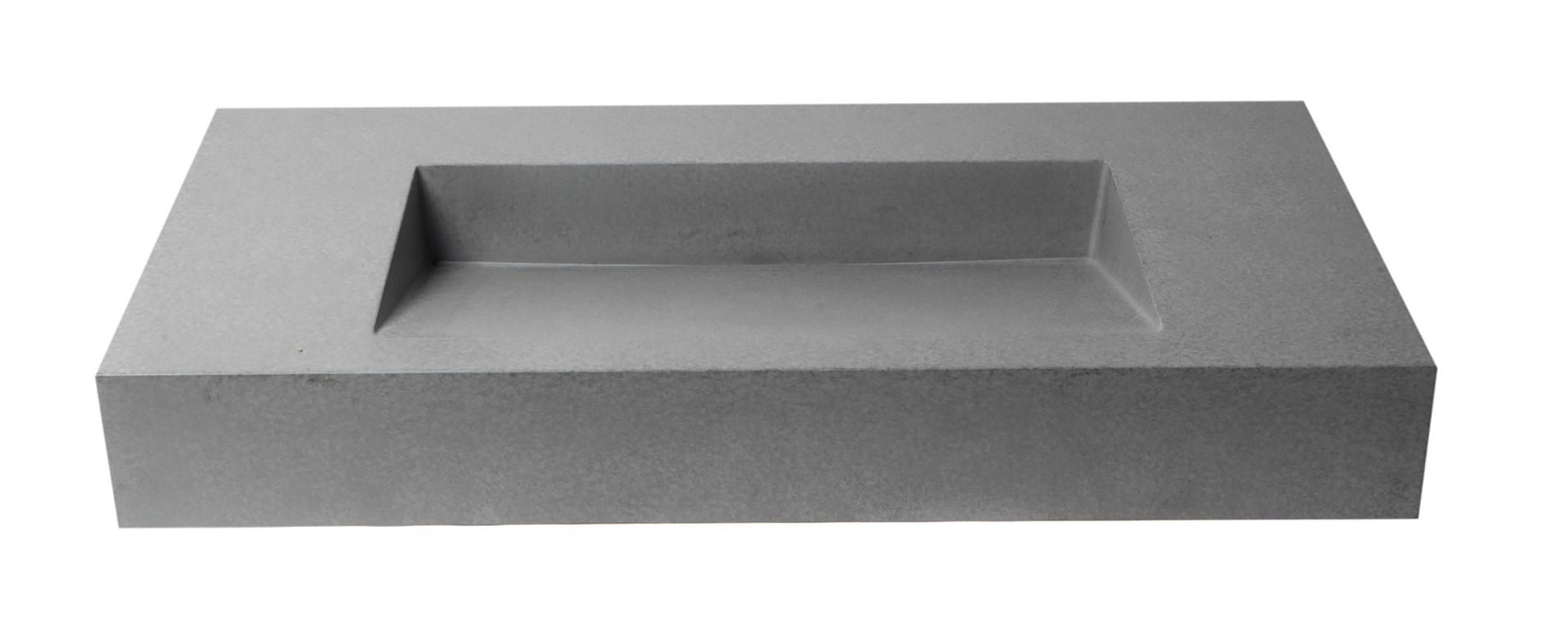 ALFI brand ABCO40R 40" Solid Concrete Rectangular Countertop Sink