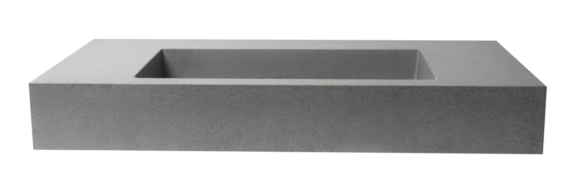 ALFI brand ABCO40R 40" Solid Concrete Rectangular Countertop Sink
