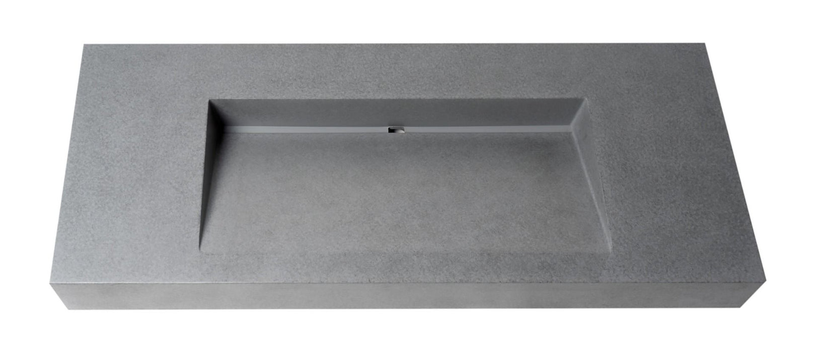ALFI brand ABCO48R 48" Solid Concrete Rectangular Countertop Sink