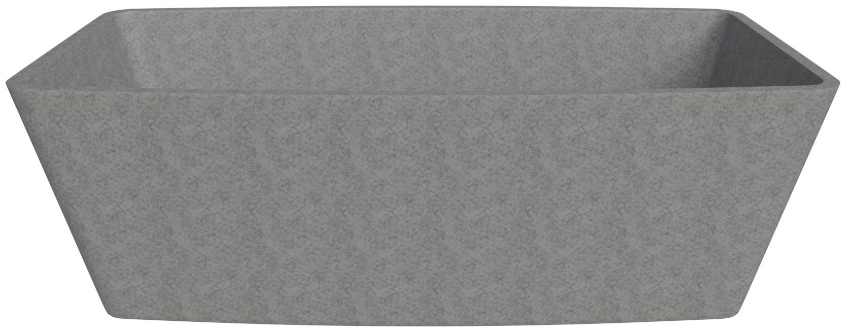 ALFI brand ABCO71TUB 71" Solid Concrete Rectangular Freestanding Bathtub