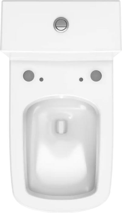 DuraStyle One Piece Toilet Elongated  0.92/1.32 GPF, Trip lever placement: Top, White High Gloss