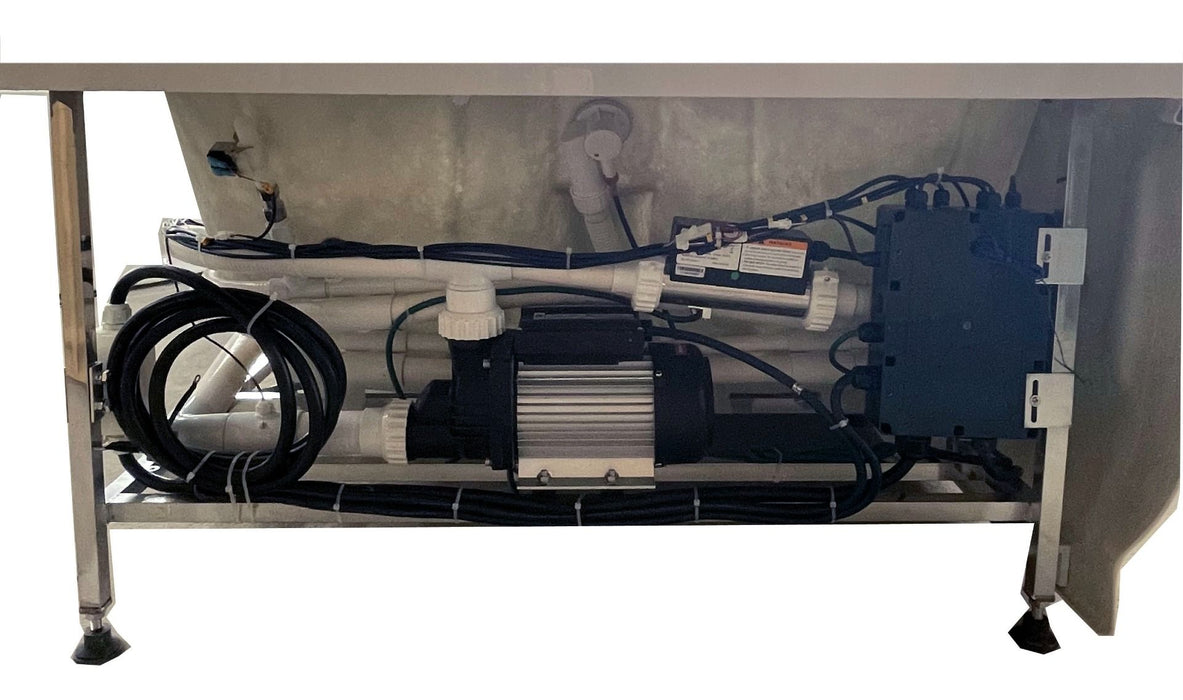 EAGO AM124ETL-R 6 ft Right Corner Acrylic White Whirlpool Bathtub for Two