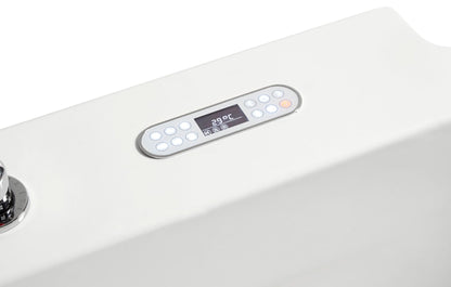 EAGO AM128ETL 6 ft Acrylic White Whirlpool Bathtub With Fixtures