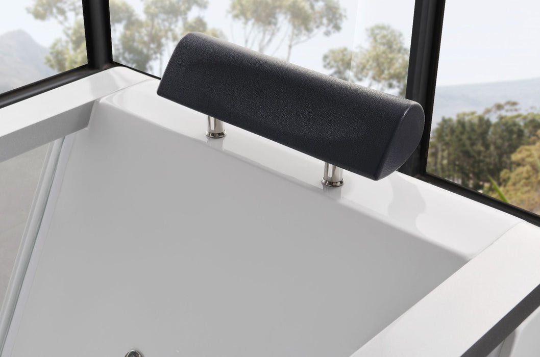 EAGO AM152ETL-5 5 ft Clear Rectangular Acrylic Whirlpool Bathtub