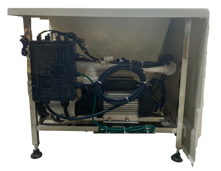 EAGO AM154ETL-R5 5 ft Acrylic White Rectangular Whirlpool Bathtub w Fixtures