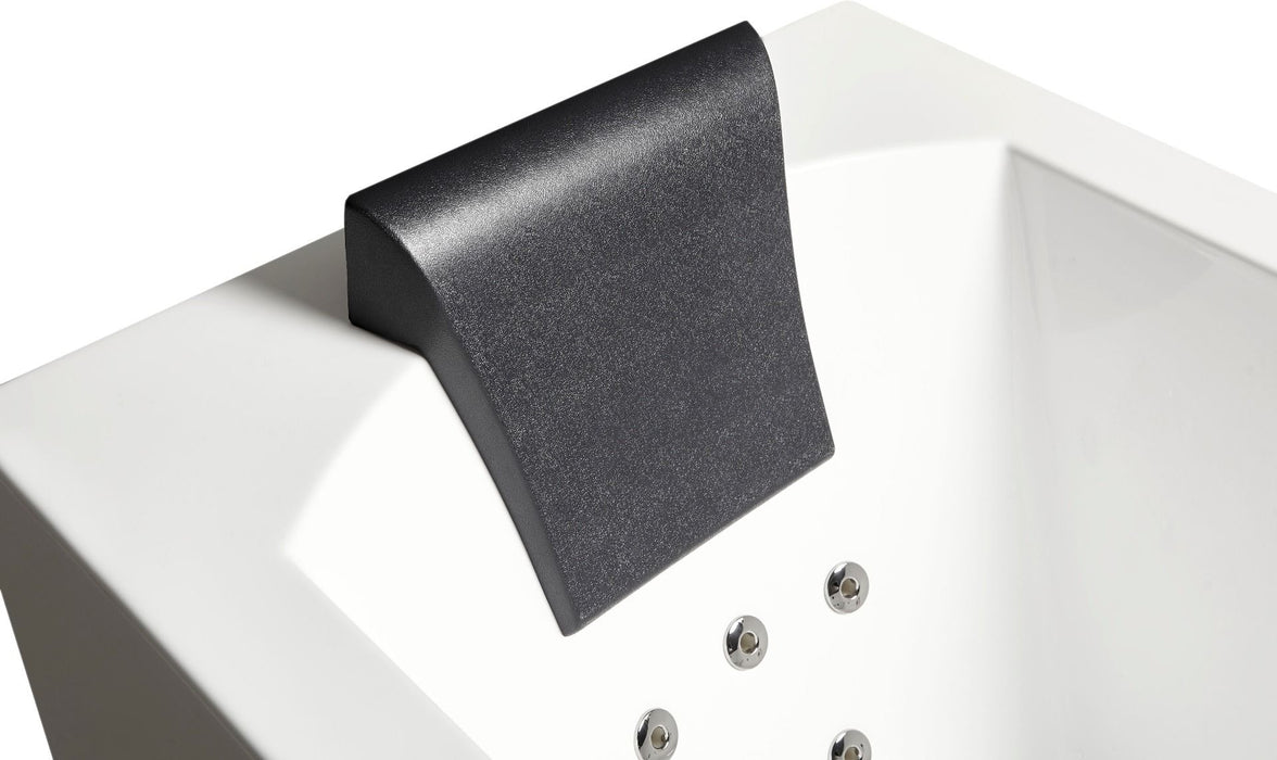 EAGO AM154ETL-R6 6 ft Acrylic White Rectangular Whirlpool Tub With Fixtures