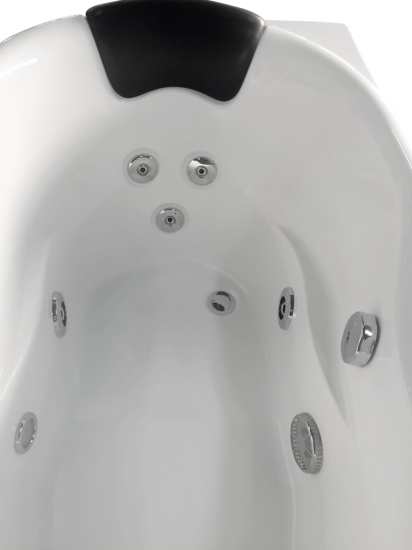 EAGO AM175-R 57'' White Acrylic Jetted Whirlpool Bathtub W/ Fixtures