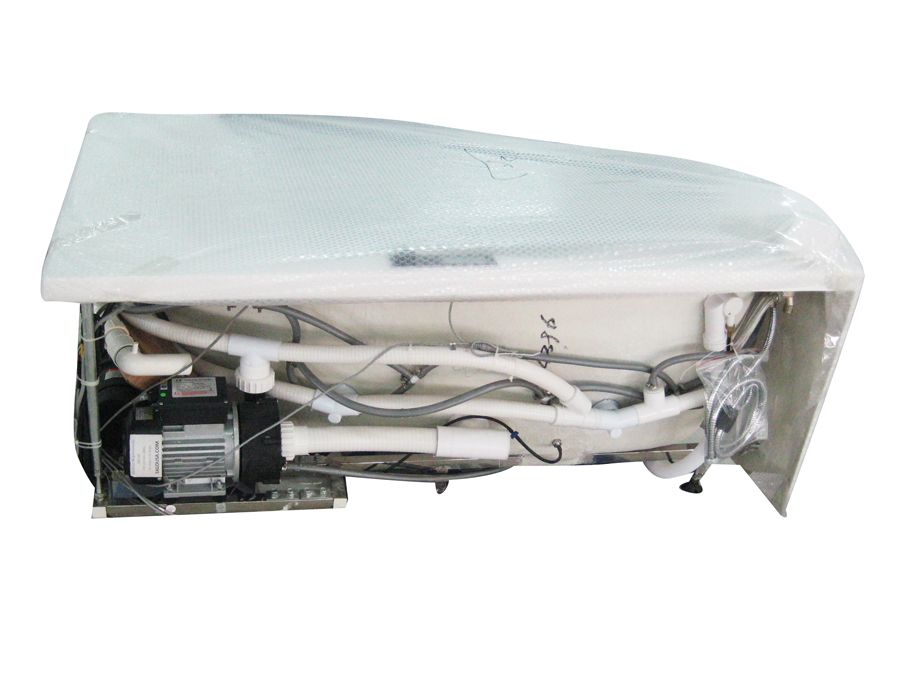 EAGO AM198ETL-R 5 ft Clear Rounded Right Corner Acrylic Whirlpool Bathtub