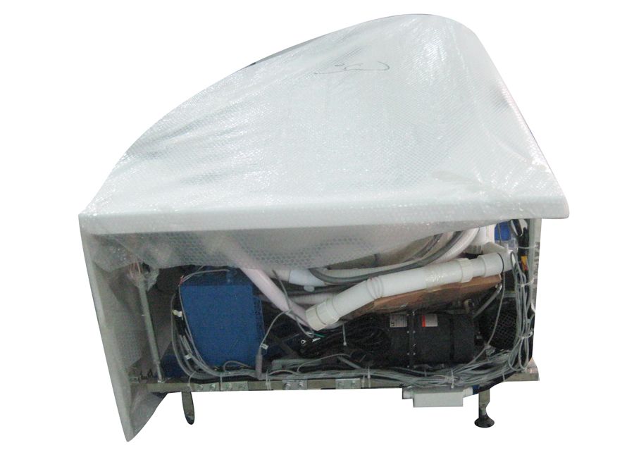 EAGO AM198ETL-R 5 ft Clear Rounded Right Corner Acrylic Whirlpool Bathtub