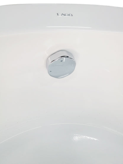 EAGO AM2130 66" Round Free Standing Acrylic Air Bubble Bathtub