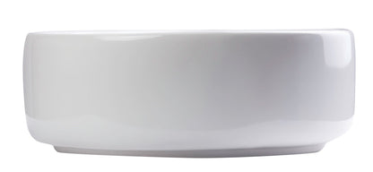 EAGO BA129 16'' Above Mount White Round Porcelain Bathroom Sink w/ Overflow