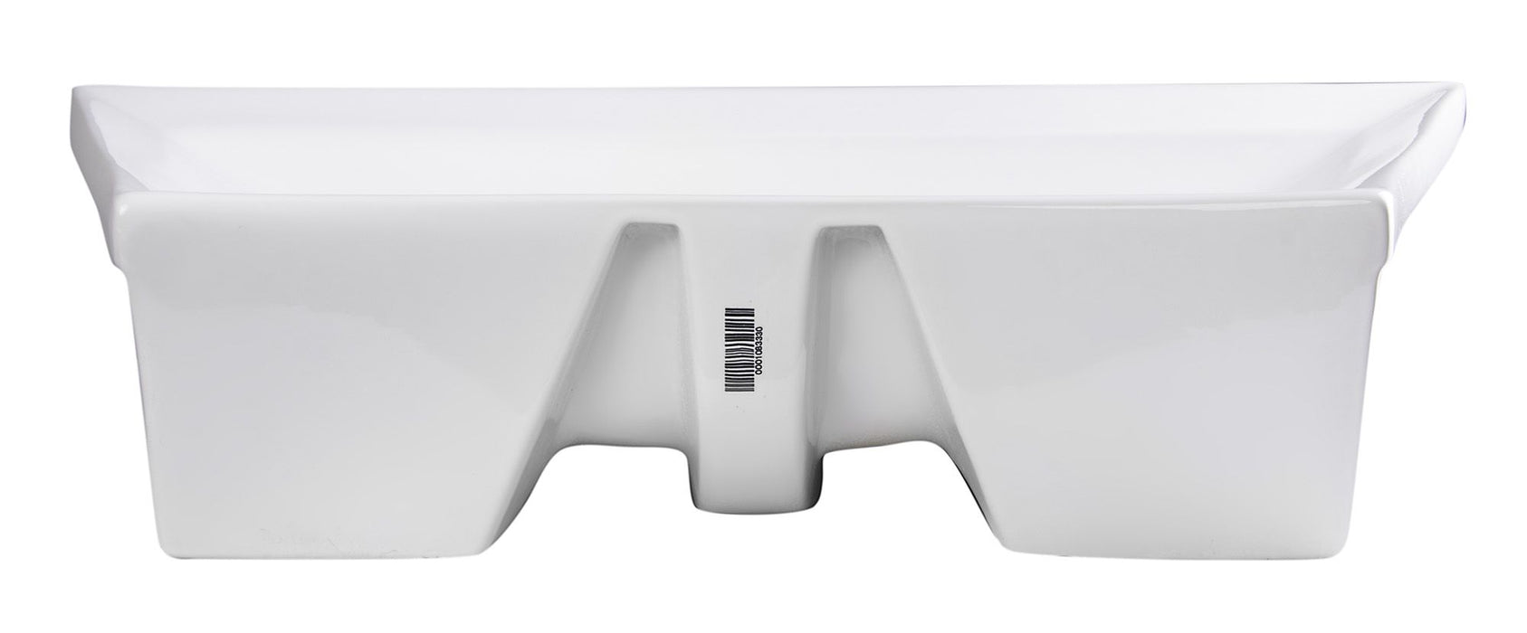 EAGO BA142 28" White Rectangular Porcelain Bathroom Sink with Overflow