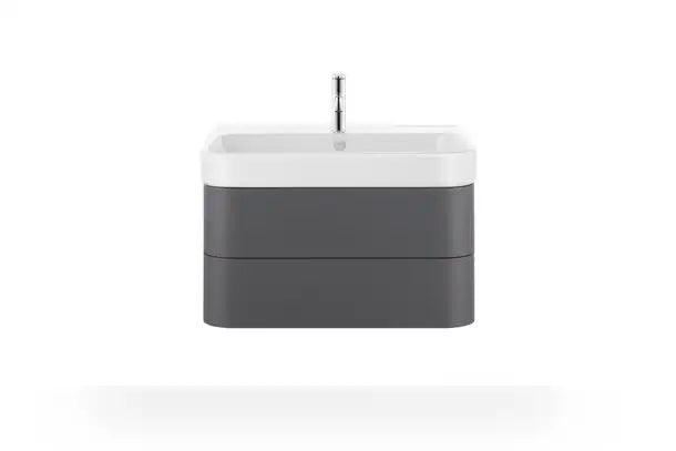 Duravit- Happy D.2 Wall Mounted Sink  31 1/2 " x 19 7/8 ", with Overflow, 1 x Faucet hole, White High Gloss