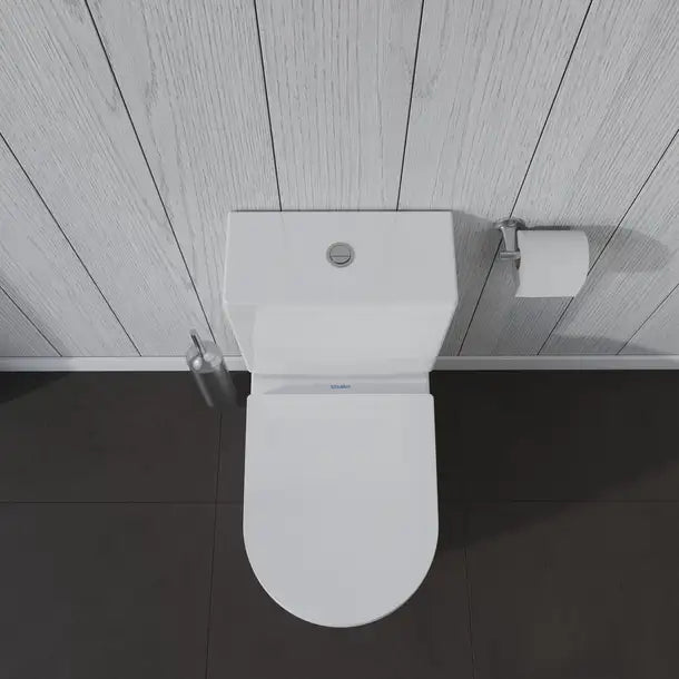 Duravit- ME by Starck Toilet Bowl  0.8/1.6 GPF, White High Gloss