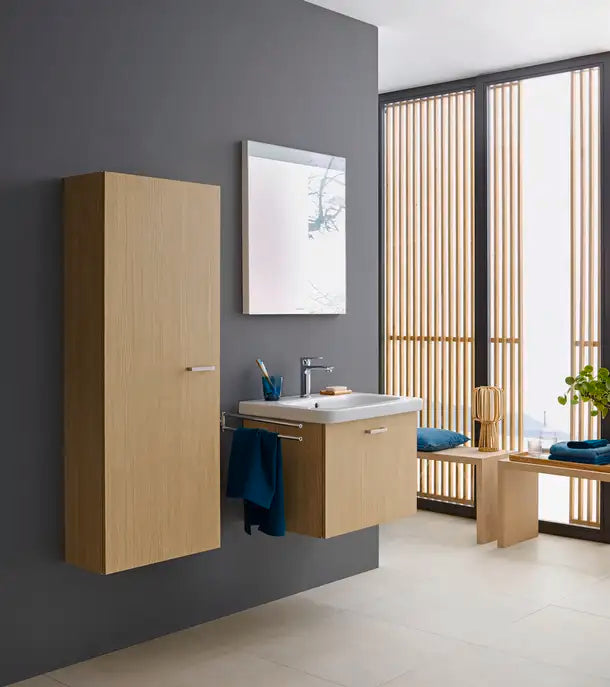 Duravit- DuraStyle Wall Mounted Sink  25 5/8 " x 18 7/8 ", with Overflow, 1 x Faucet hole, White High Gloss