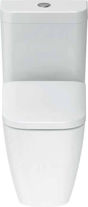 Happy D.2 One Piece Toilet Elongated  0.92/1.32 GPF, Trip lever placement: Top, White High Gloss