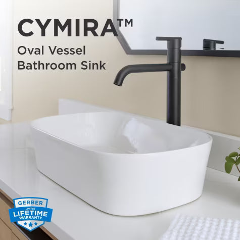 Cymira™ Oval Vessel Bathroom Sink