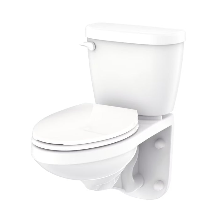 Maxwell® 1.28 gpf 4" Vertical Rough-In Two-Piece Wall Hung Back Outlet Compact Elongated Toilet
