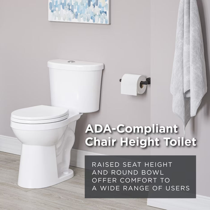 Maxwell Select™ Chair Height Dual Flush 1.0/1.28 gpf 12" Rough-In Two-Piece Round Toilet