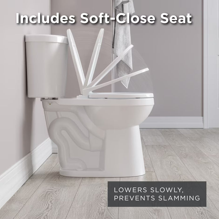 Maxwell Select™ Chair Height Dual Flush 1.0/1.28 gpf 12" Rough-In Two-Piece Round Toilet
