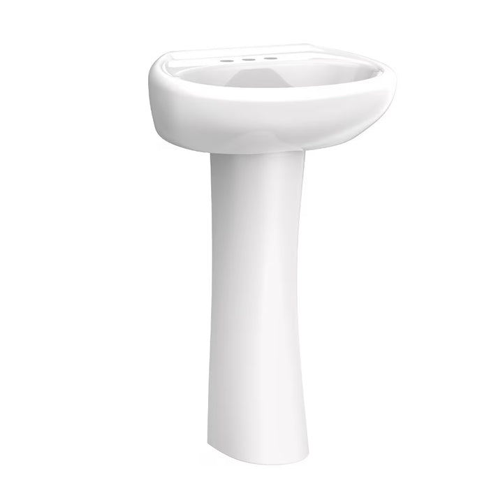 Maxwell® 4" Centers Petite Pedestal Bathroom Sink