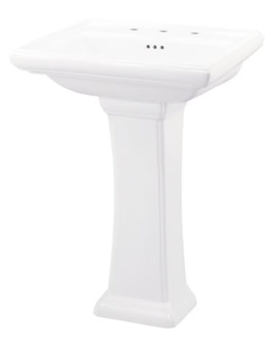 Logan Square™ 8" Centers Standard Pedestal Bathroom Sink